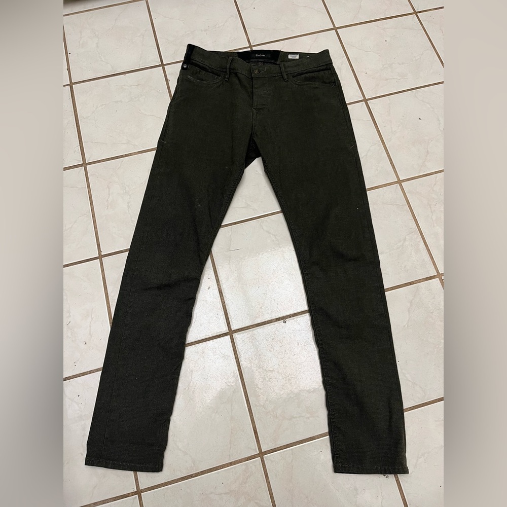 SALSA NEW! Khaki Green RARE! CARROT SLENDER Button Fly Jeans Sz 31x32 NEW!